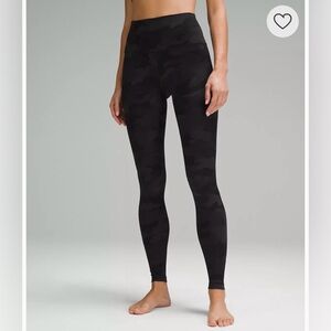NWT Lululemon HR black camo legging 28”